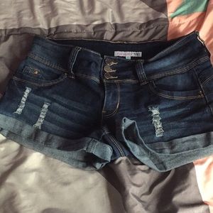 Denim shorts